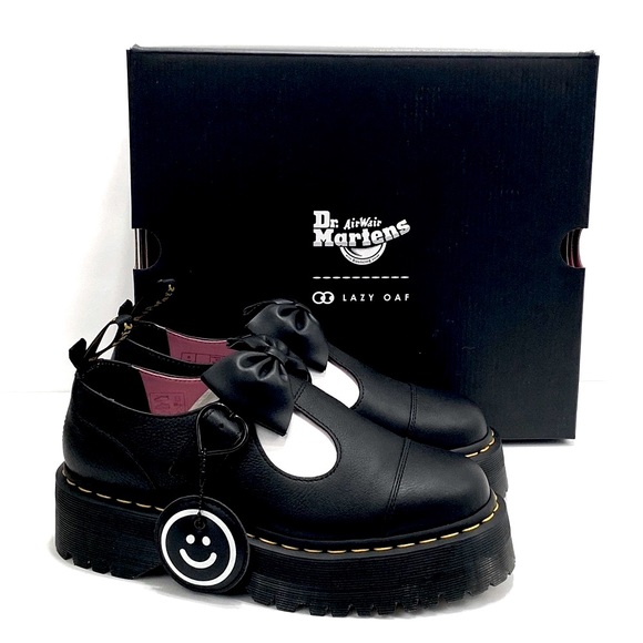 NEW DR MARTENS BETHAN LAZY OAF PLATFORM LEATHER MARY JANES LIMITED EDITION ! - Picture 2 of 10